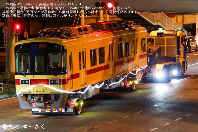 【西鉄】7050形7152Fが多々良車両基地へ陸送（4枚目）