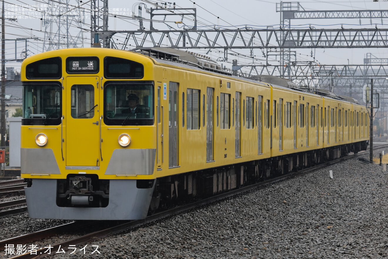 【西武】2000系2507F横瀬車両基地へ廃車回送の拡大写真