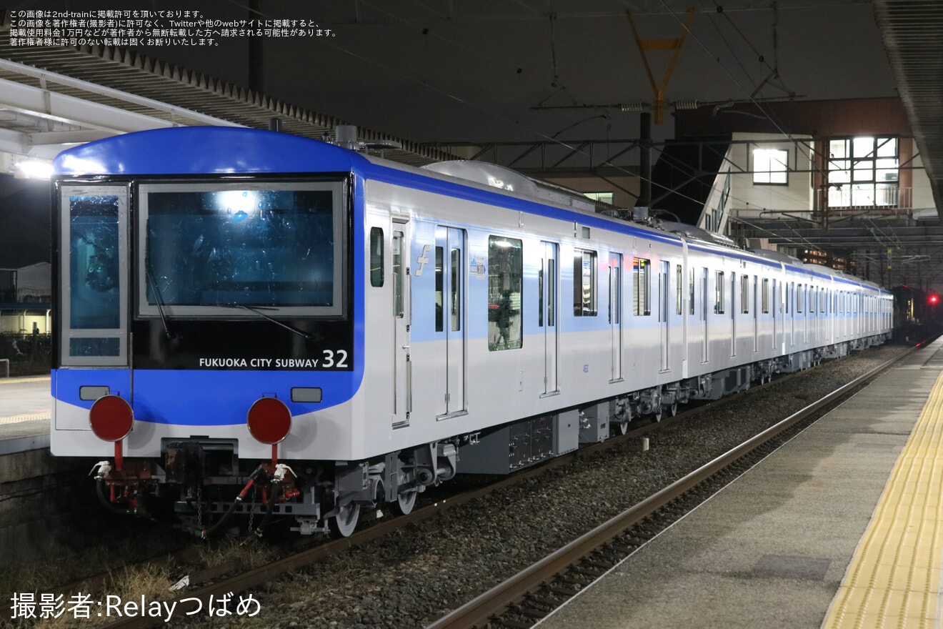 【福市交】コキ104-665付きで4000系4132Fが甲種輸送の拡大写真