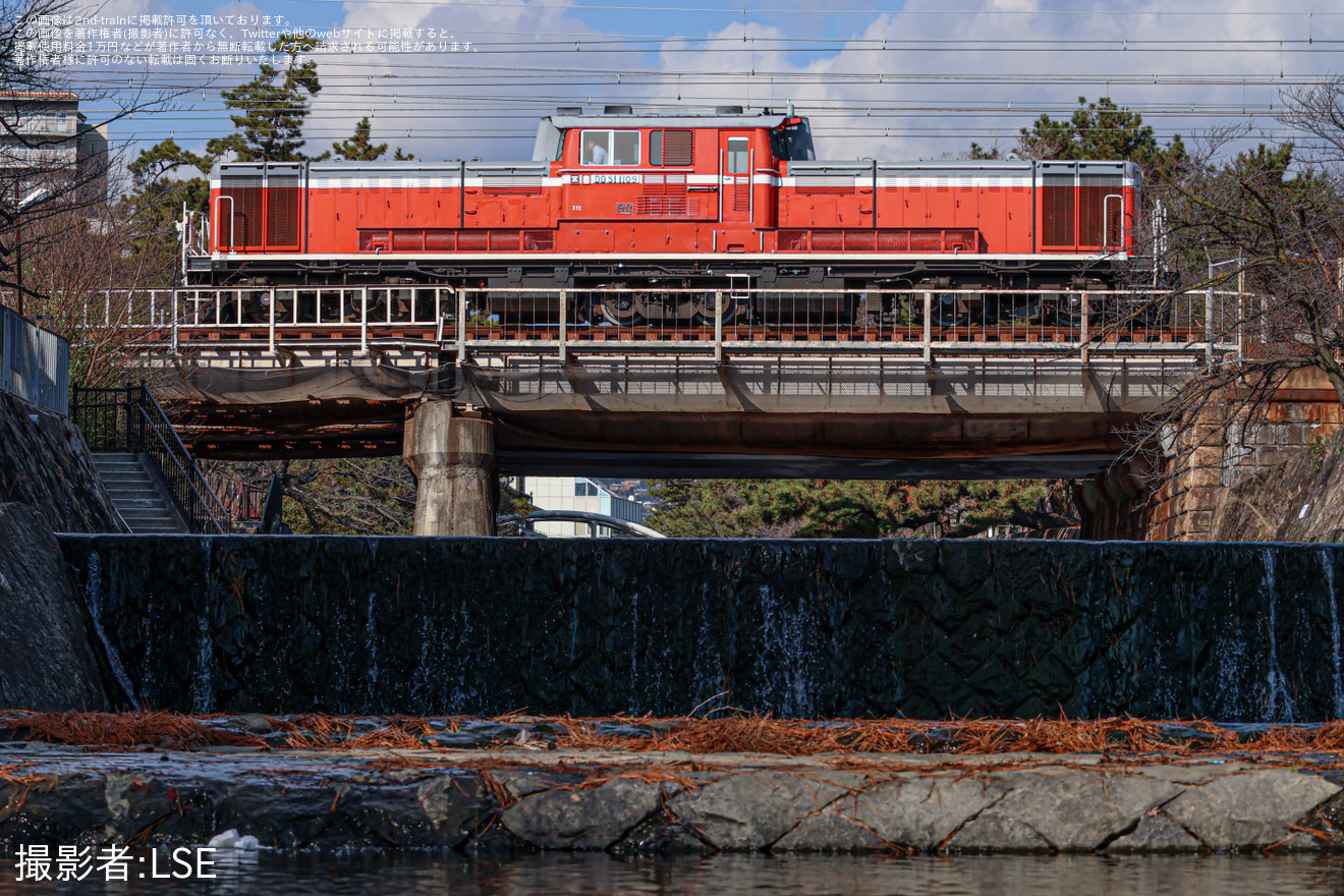 【JR西】DD51-1109を使用した網干訓練が運転されるの拡大写真