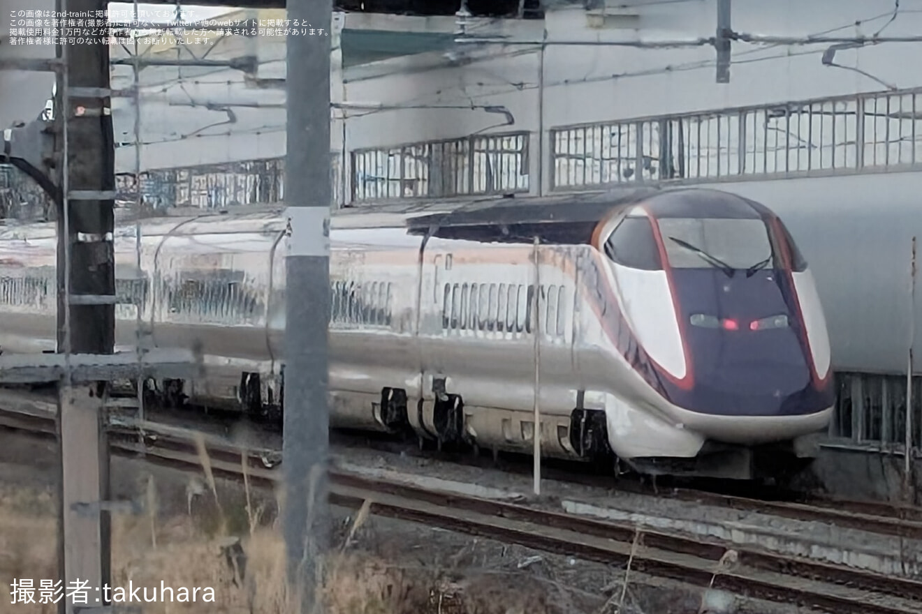 【JR東】 E3系L72編成がつばさ号代走を終え新幹線総合車両センターへ回送の拡大写真