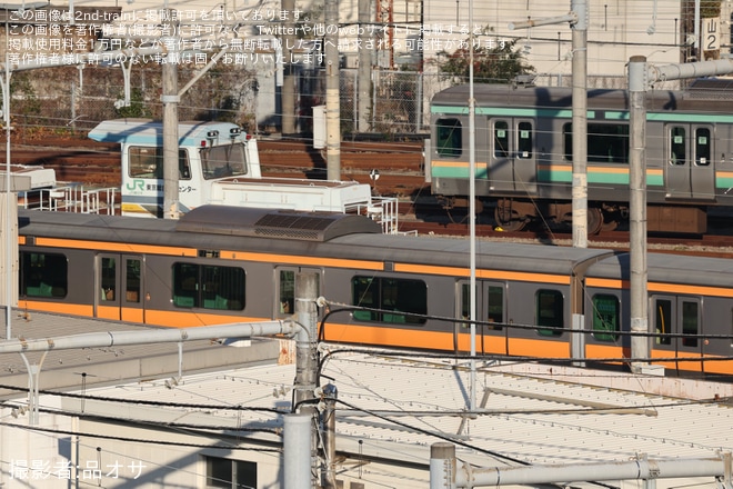 を東京総合車両センター付近で撮影した写真