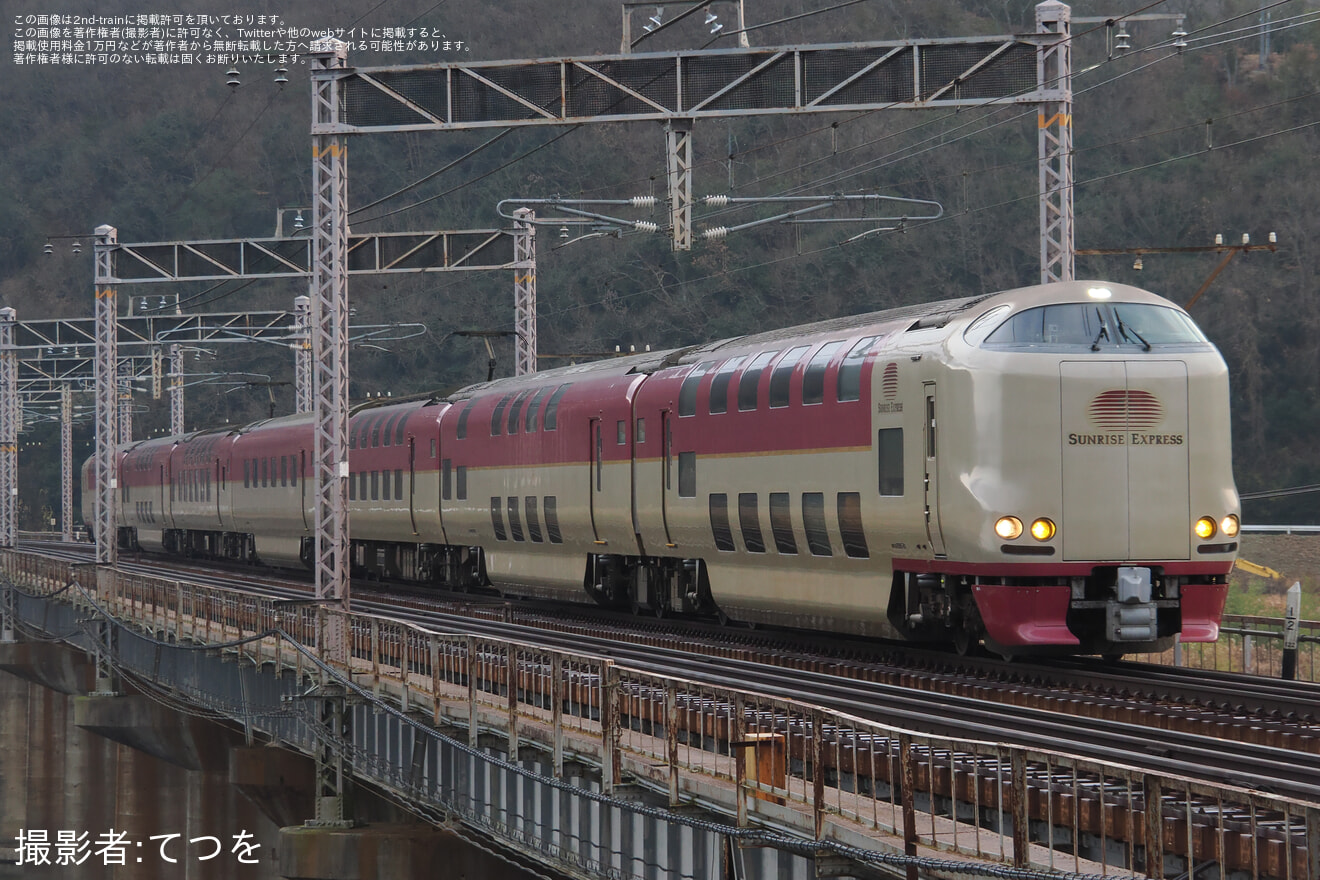 【JR西】サンライズ出雲91号運転の拡大写真