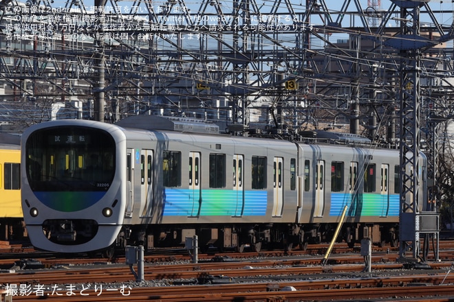 【西武】30000系32105Fが拝島線で試運転（1枚目）