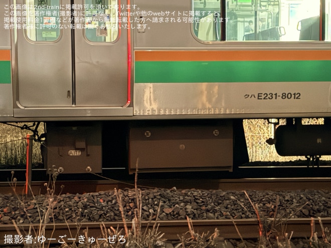 【JR東】E231系U33編成+U529編成が車と衝突し脱線を不明で撮影した写真