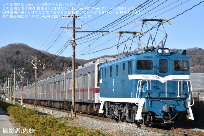 【東武】10030系11661F+11441F南栗橋工場入場回送を不明で撮影した写真