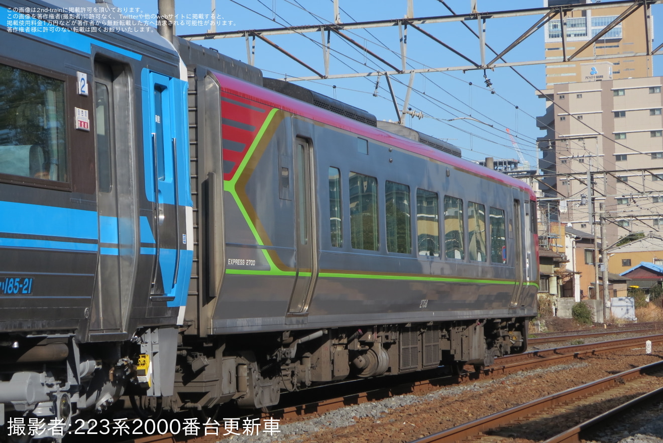 【JR四】2700系気動車2758号車多度津工場出場の拡大写真