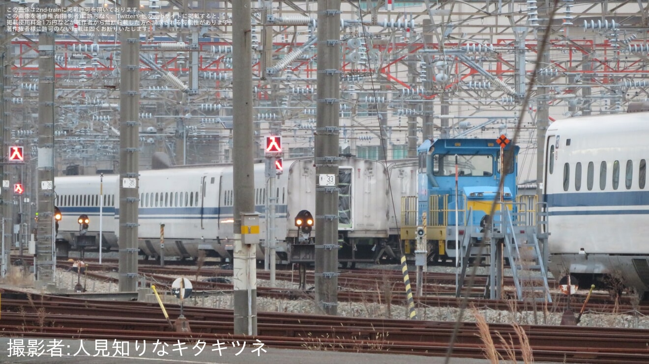 【JR西】N700系K8編成が短編成化改造工事開始と思われる動きの拡大写真