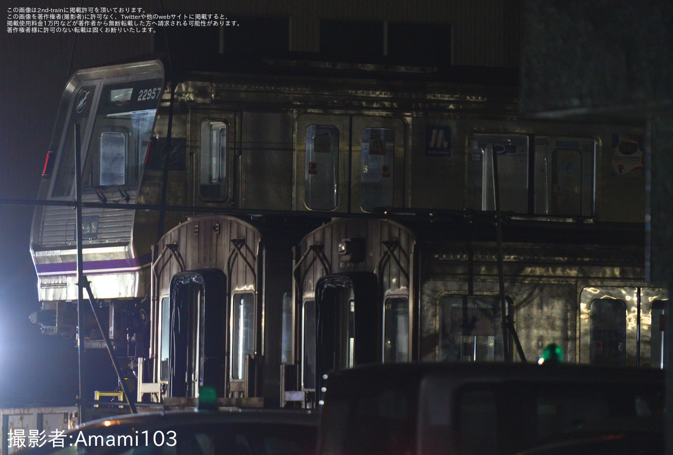 【大阪メトロ】22系22657F廃車陸送の拡大写真