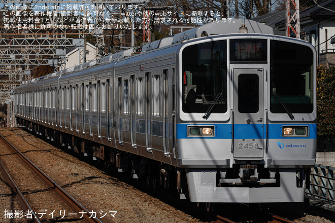 【小田急】2000形2058編成大野総合車両所出場試運転を座間駅で撮影した写真