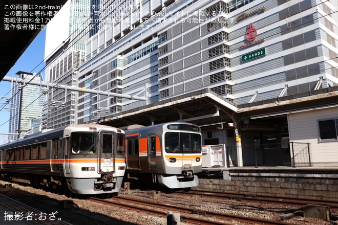 【JR海】床下機器が一部燃え修繕をしていた373系F1編成が名古屋工場出場試運転を不明で撮影した写真