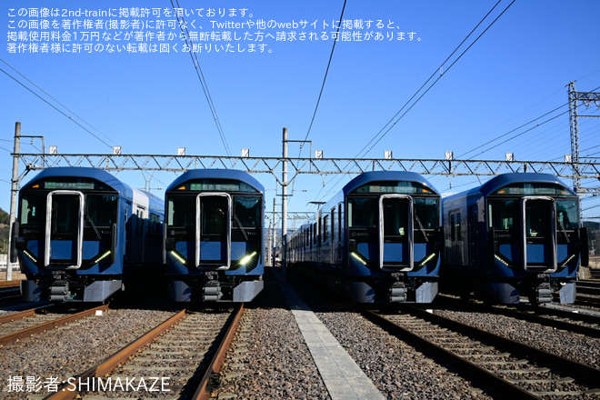 を青山町車庫で撮影した写真