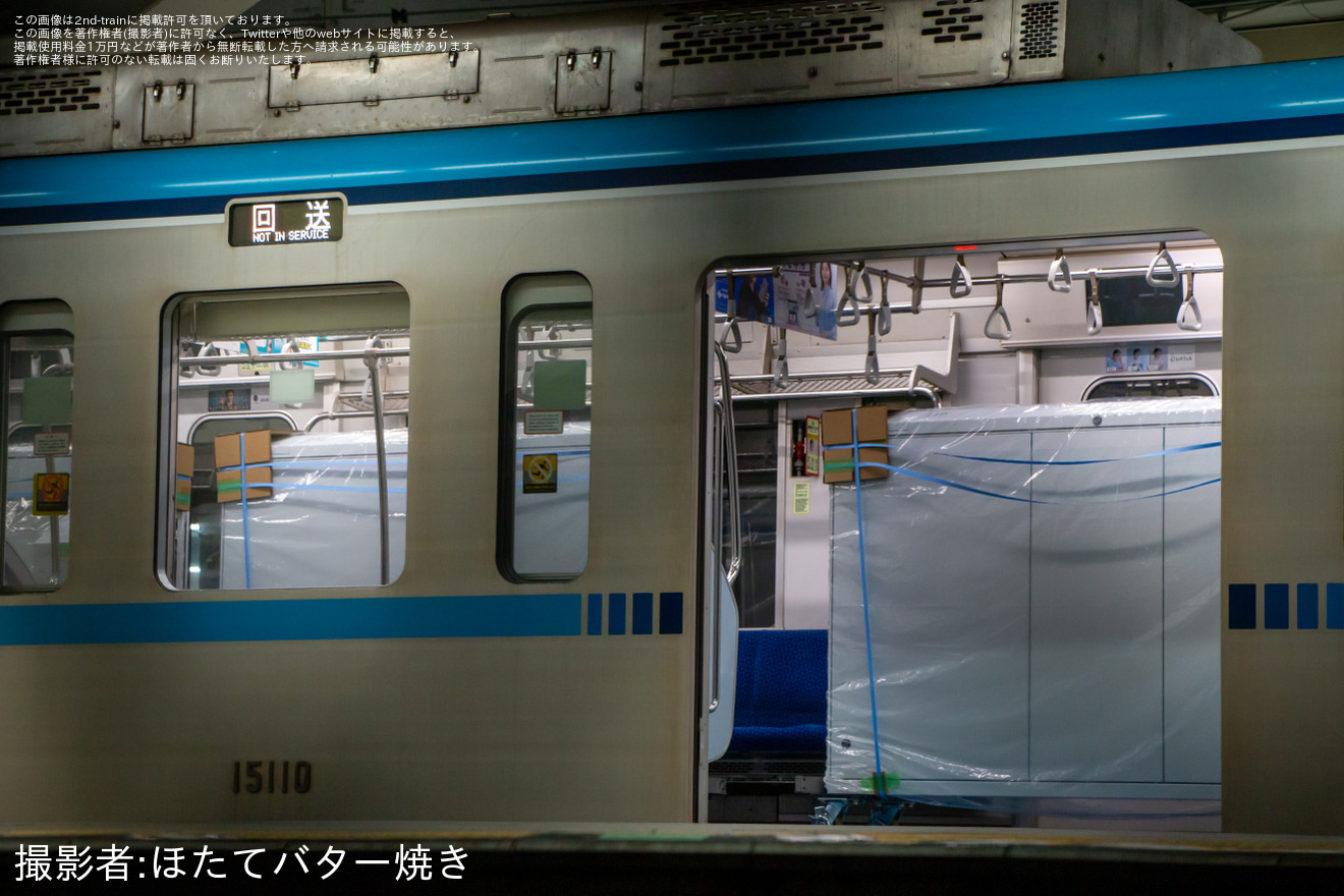 【メトロ】西船橋駅7番線にホームドアが設置の拡大写真