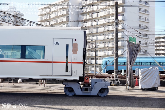 【小田急】50001編成8,9号車解体現場見学ツアーが開催を大野総合車両所で撮影した写真