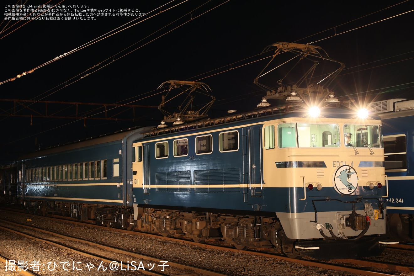 【大鐵】ひでにゃん企画「~蒼き流れ星、時刻(とき)を越えて~」撮影会でC10-8とED31-4を展示の拡大写真