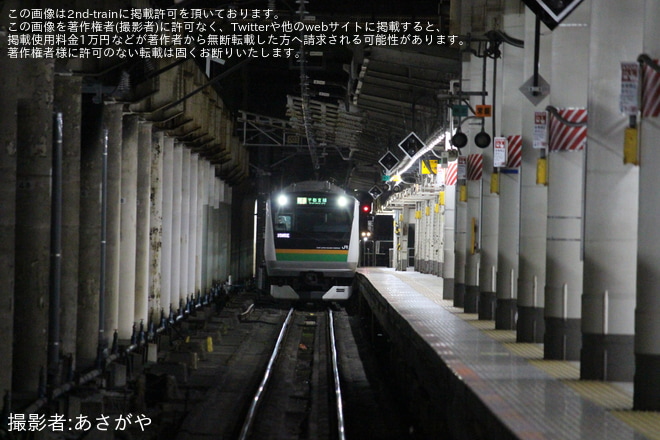 【JR東】ダイヤ乱れによって東海道線と宇都宮・高崎線が直通運転を中止するを上野駅で撮影した写真