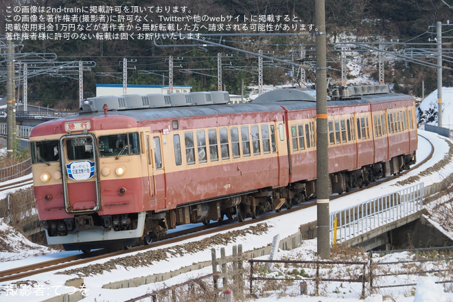 【トキ鉄】「ありがとう交直流急行色」感謝イベント開催を梶屋敷～浦本間で撮影した写真