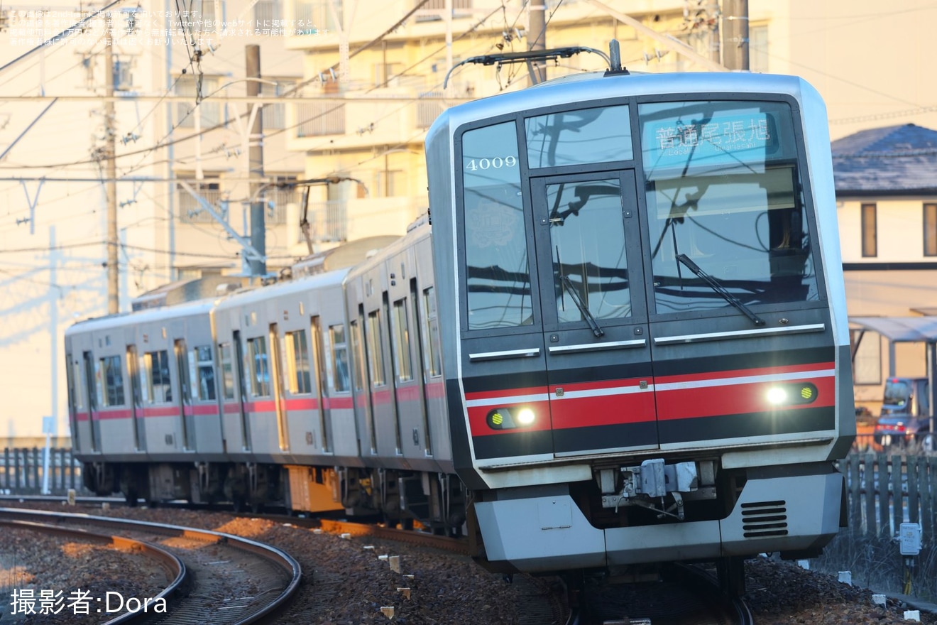 【名鉄】「サクラサク合格」デザイン記念系統板を取り付けて運行開始の拡大写真