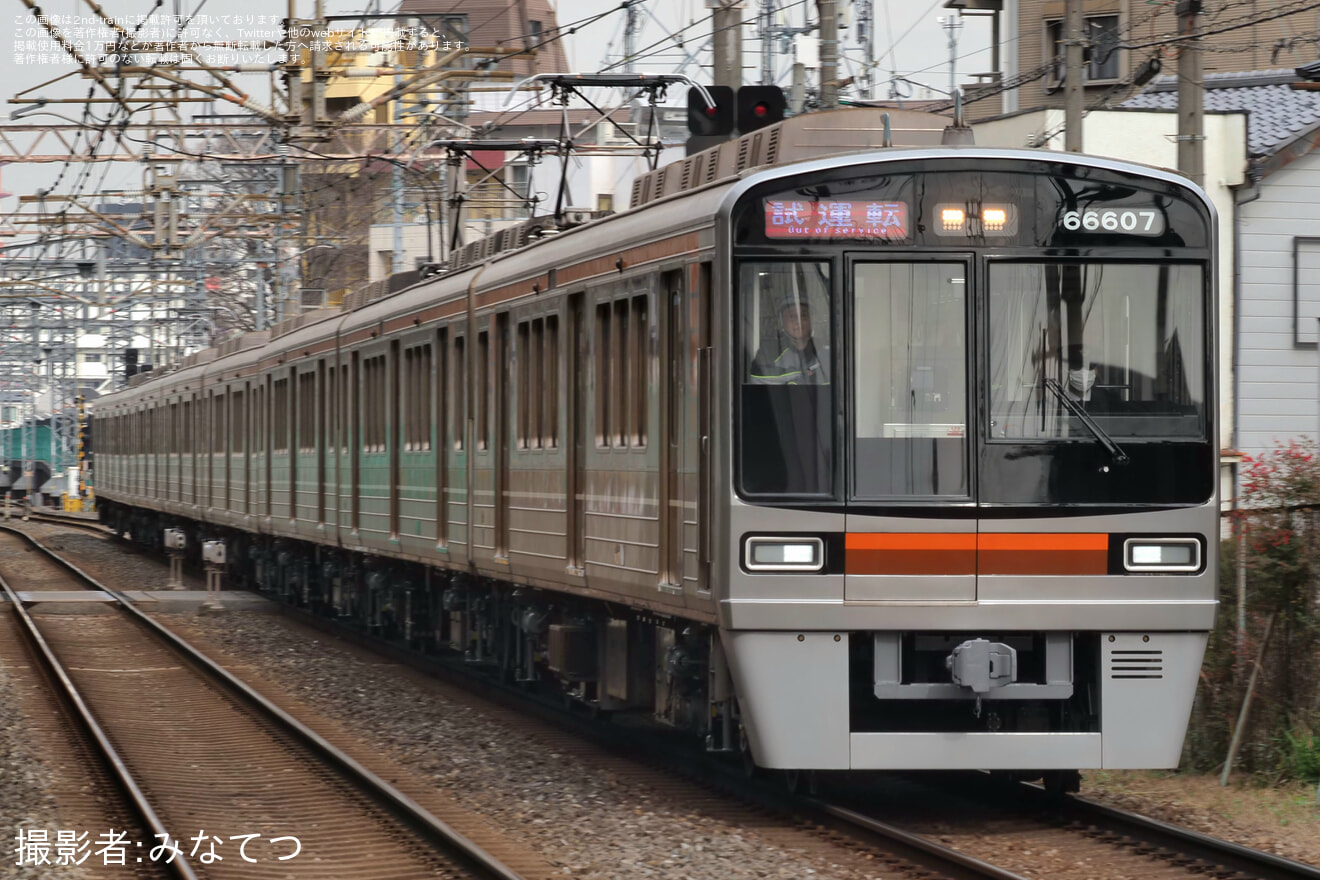【大阪メトロ】66系66607F東吹田検車場出場試運転(202601)の拡大写真