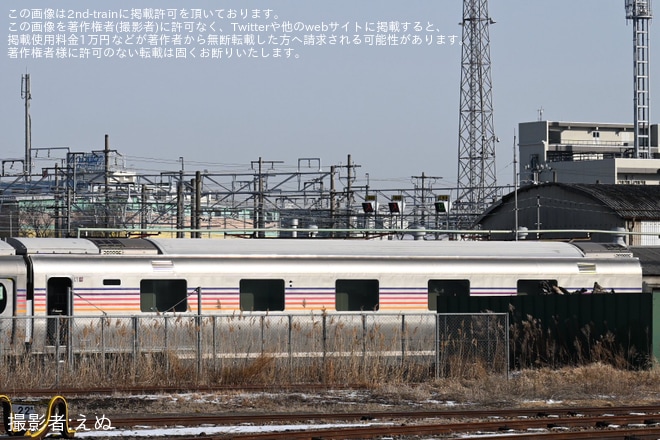 【JR東】E26系「カシオペア」新たに3両(2・4・5号車)が解体線へを長野総合車両センター付近で撮影した写真