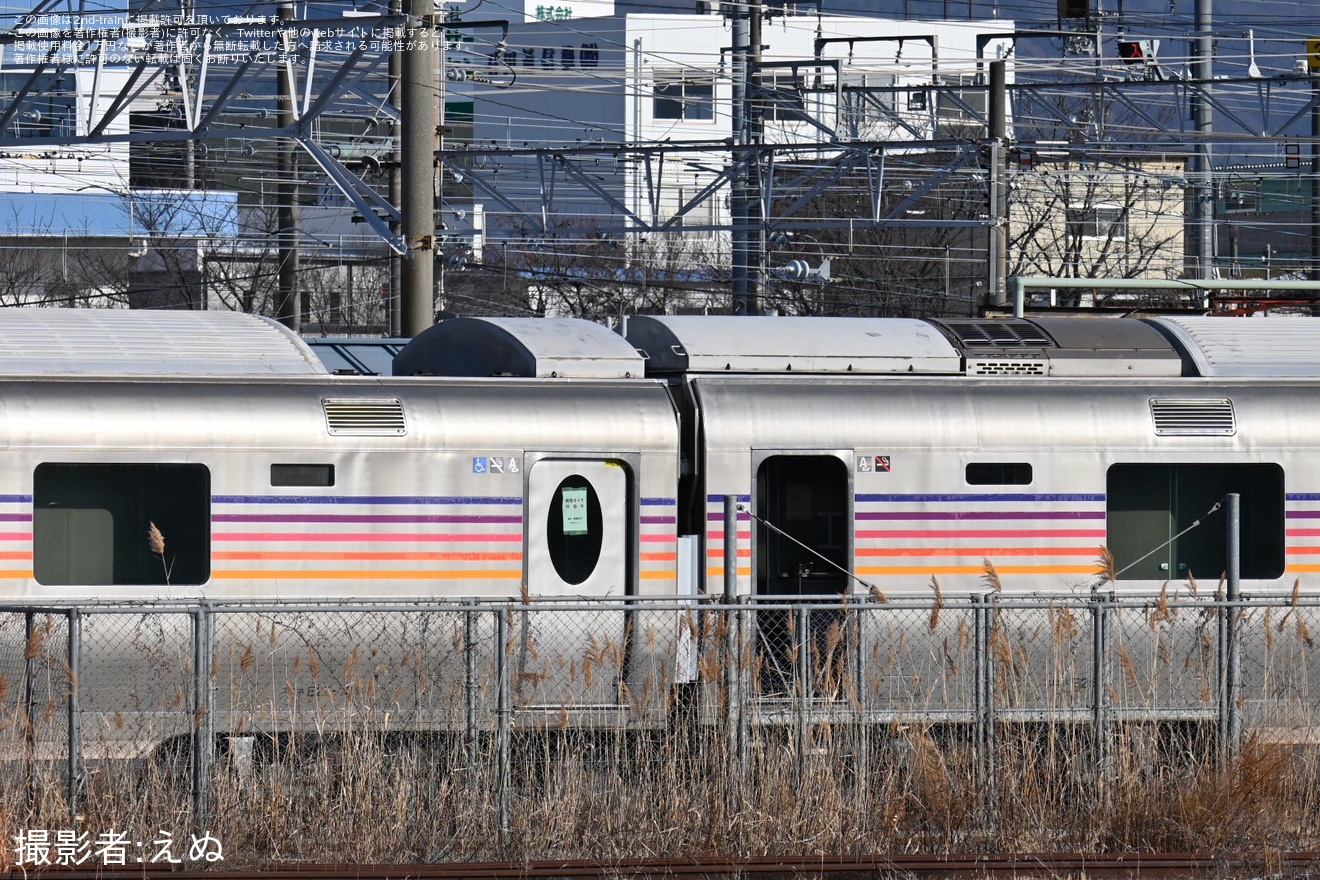 【JR東】E26系「カシオペア」新たに3両(2・4・5号車)が解体線への拡大写真