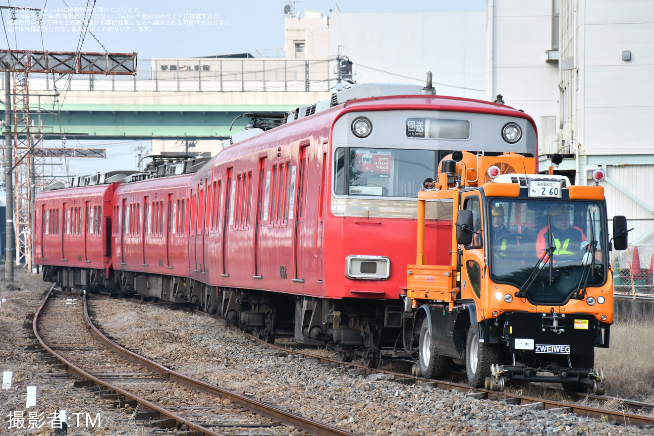 【名鉄】6500系6506F廃車回送の拡大写真