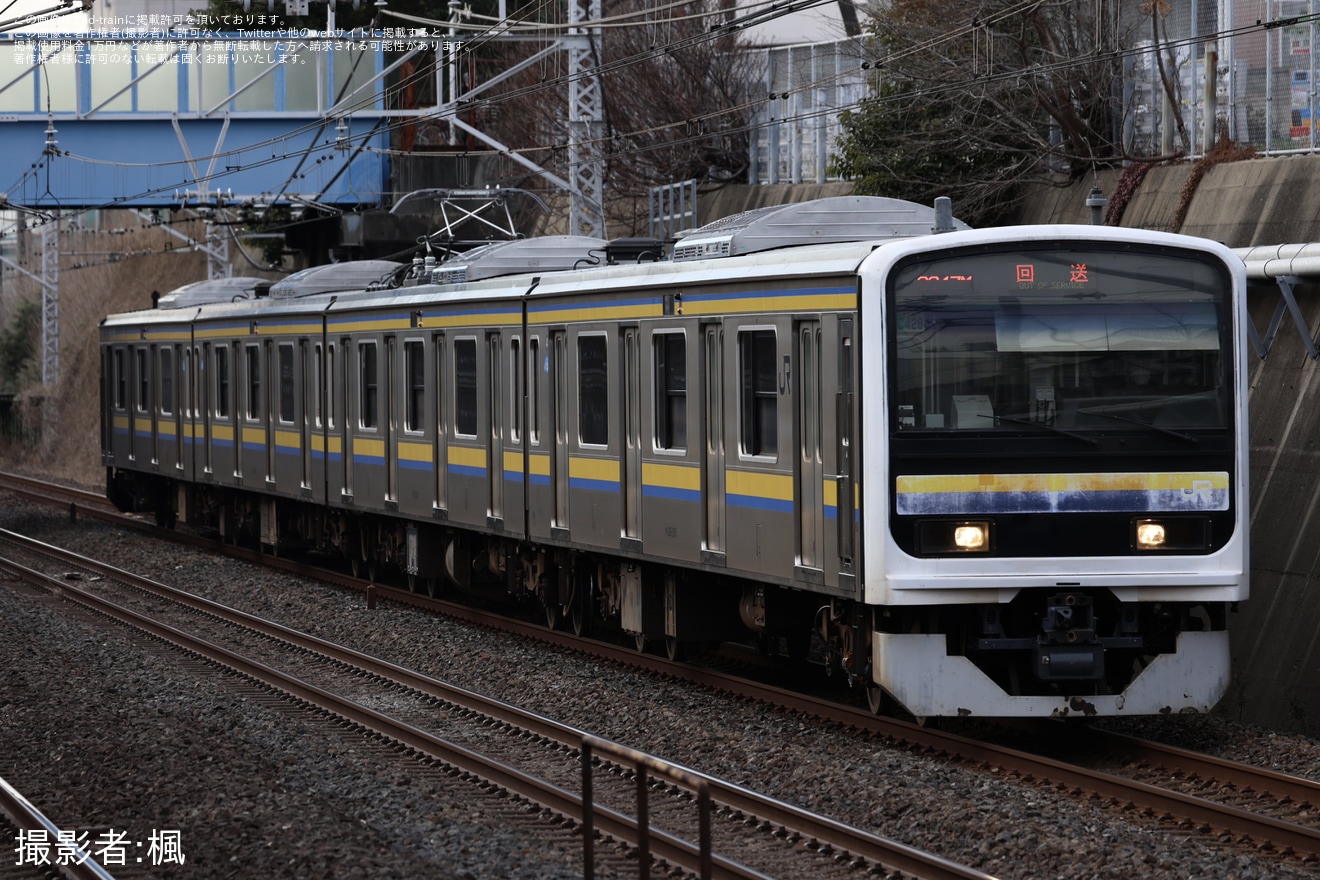 【JR東】209系C428編成大宮総合車両センター出場回送(202601)の拡大写真