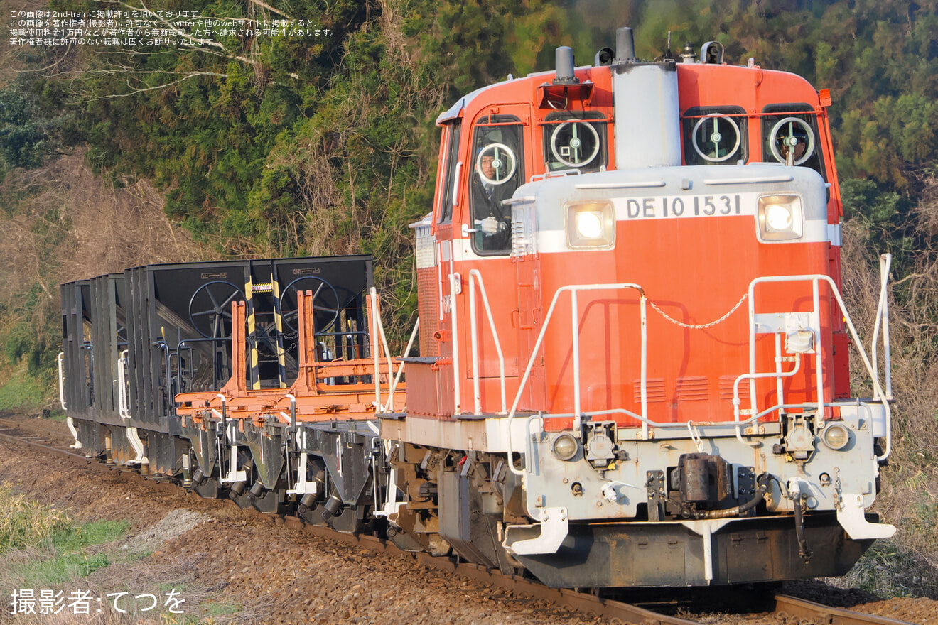 【JR西】DE10を用いた山口線での訓練の拡大写真