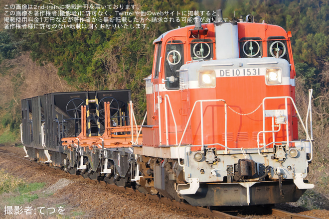 【JR西】DE10を用いた山口線での訓練を津和野～船平山間で撮影した写真