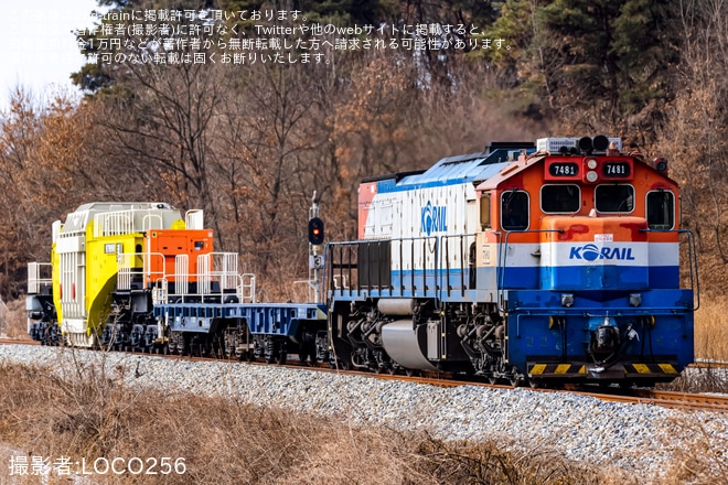 【korail】慶北線で新型シュナベルカ979998が運用開始、車掌車なしの変圧器輸送も発生を不明で撮影した写真