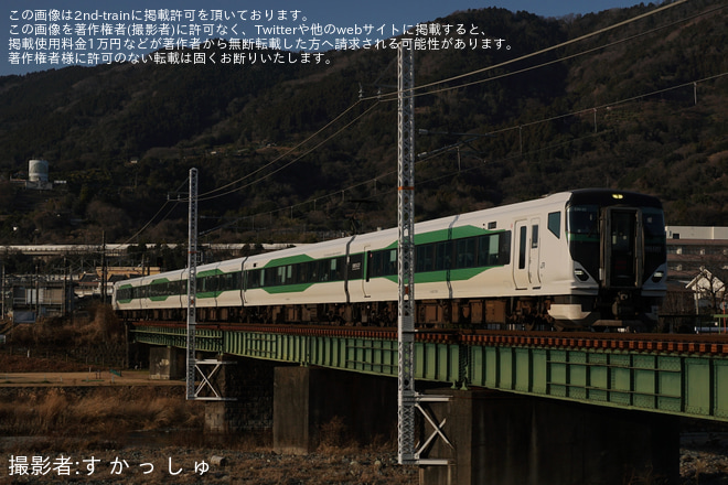 【JR東】特急「Mt.Fuji御殿場」号(2026冬臨)を松田～相模金子間で撮影した写真