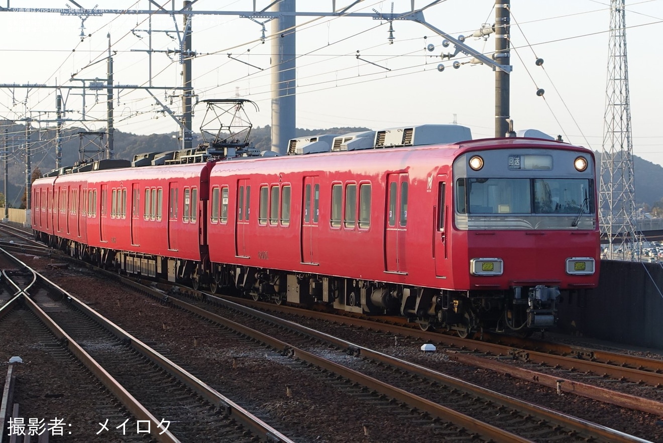 【名鉄】6500系6501Fが舞木検査場へ入場するため回送の拡大写真