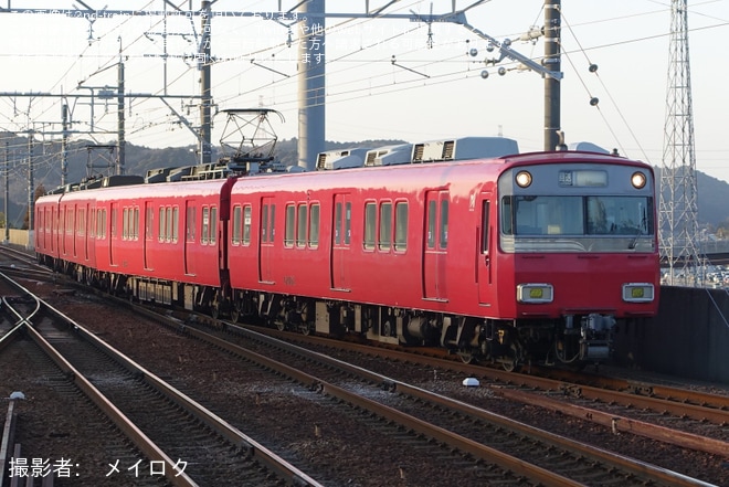 【名鉄】6500系6501Fが舞木検査場へ入場するため回送を不明で撮影した写真