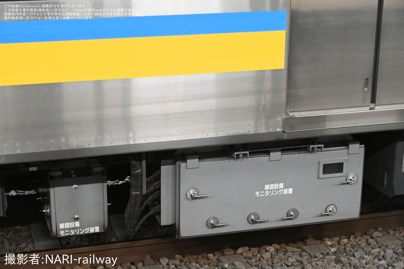 【JR東】E131系T8編成に再び線路モニタリング装置が搭載の拡大写真