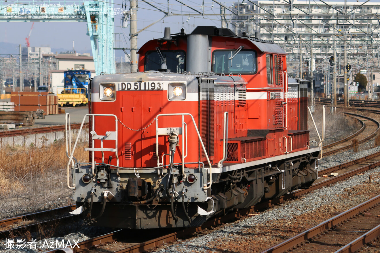 【JR西】鷹取工臨返空に伴う送り込み回送の拡大写真