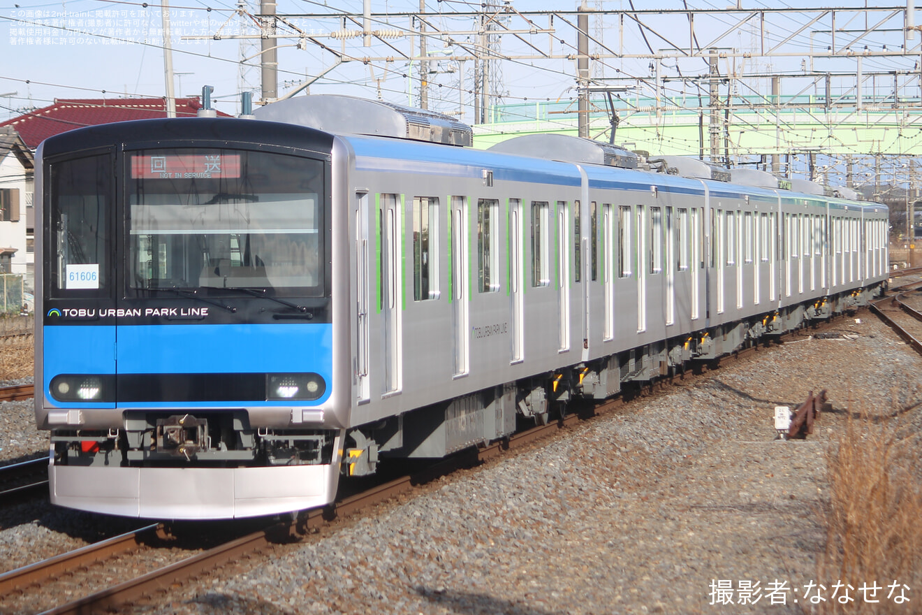 【東武】60000系61606F 津覇車輌入場の拡大写真
