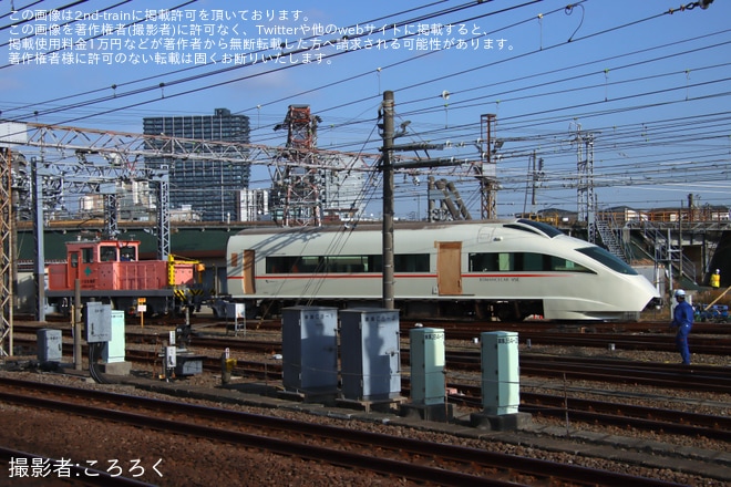 【小田急】50000形VSEの50001Fのうち50901が入換を実施を不明で撮影した写真