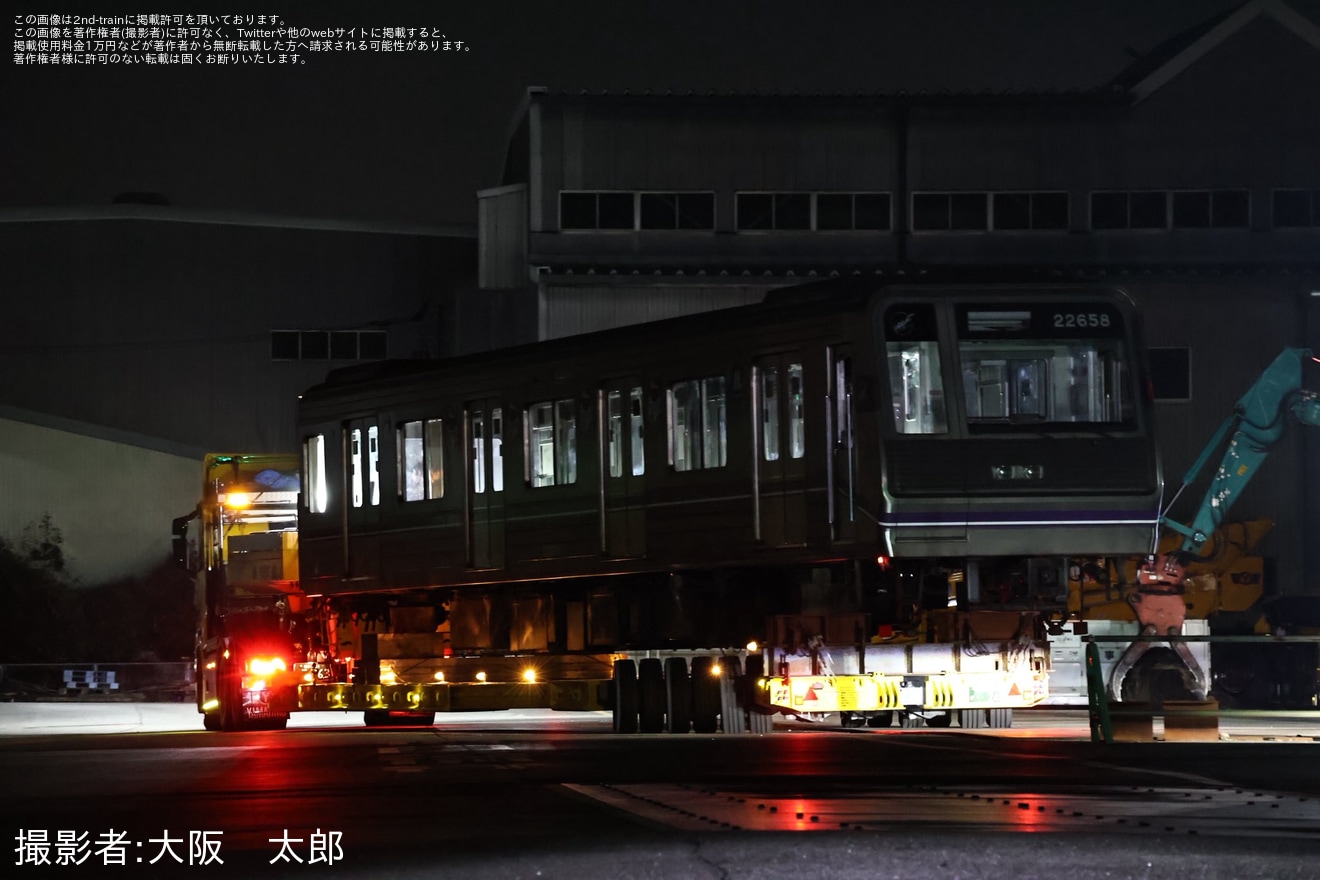 【大阪メトロ】22系22658F廃車陸送の拡大写真