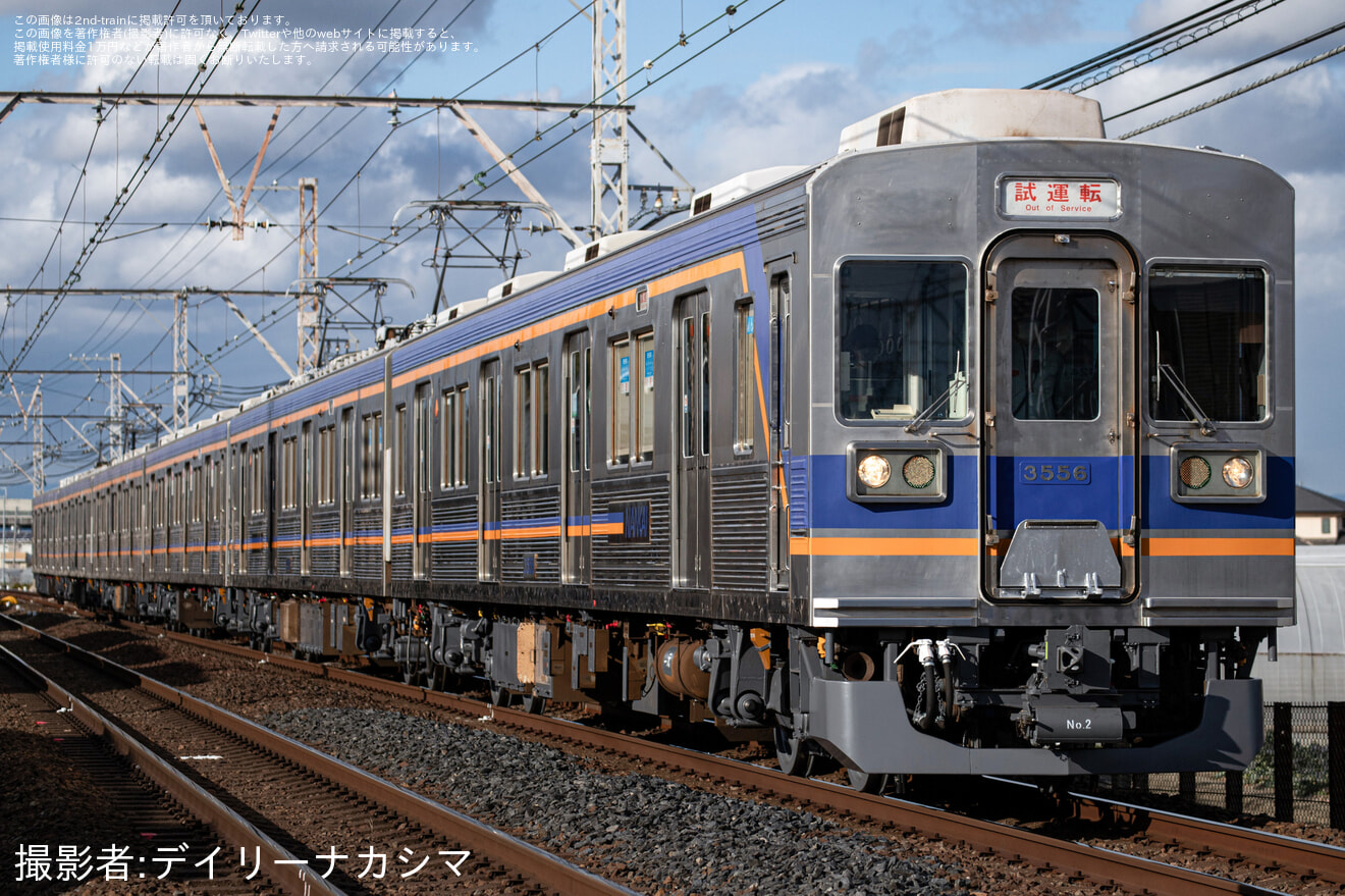 【南海】3000系 3517F+3555F千代田工場出場試運転(202601)の拡大写真