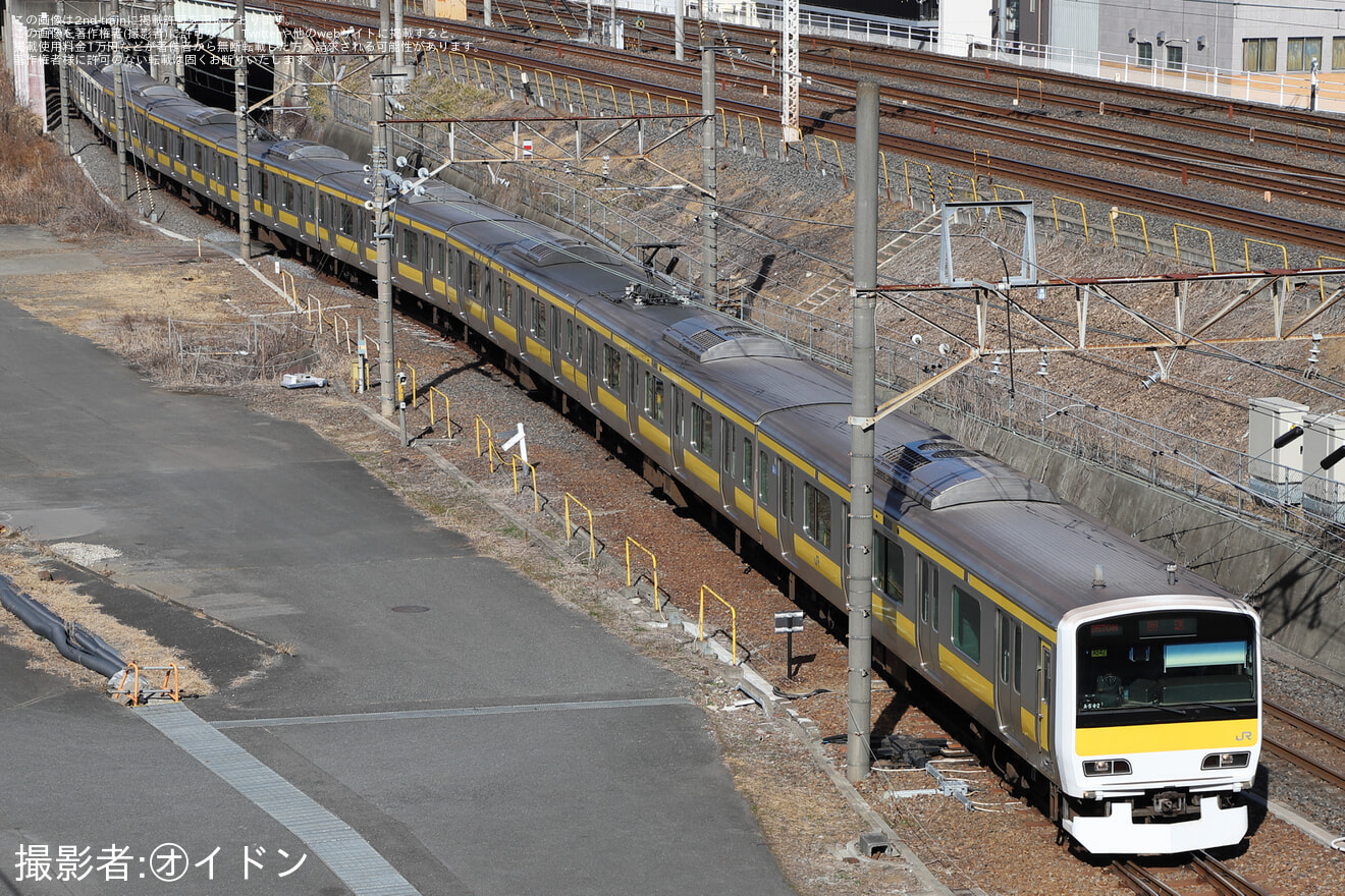 【JR東】E231系500番台A542編成 大宮総合車両センター出場回送の拡大写真