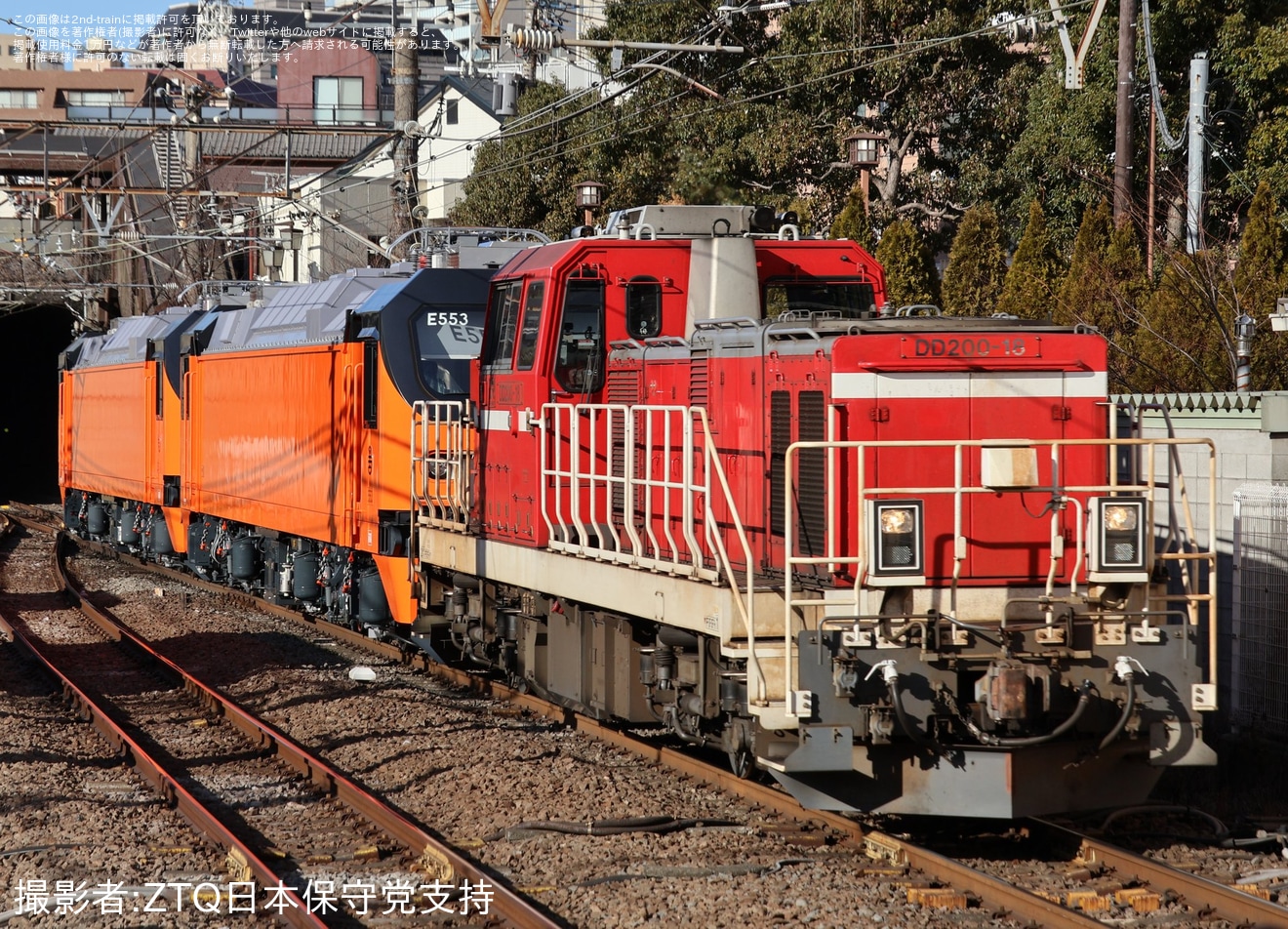 【台鉄】E500形E553+E554 東芝府中事業所出場甲種輸送の拡大写真