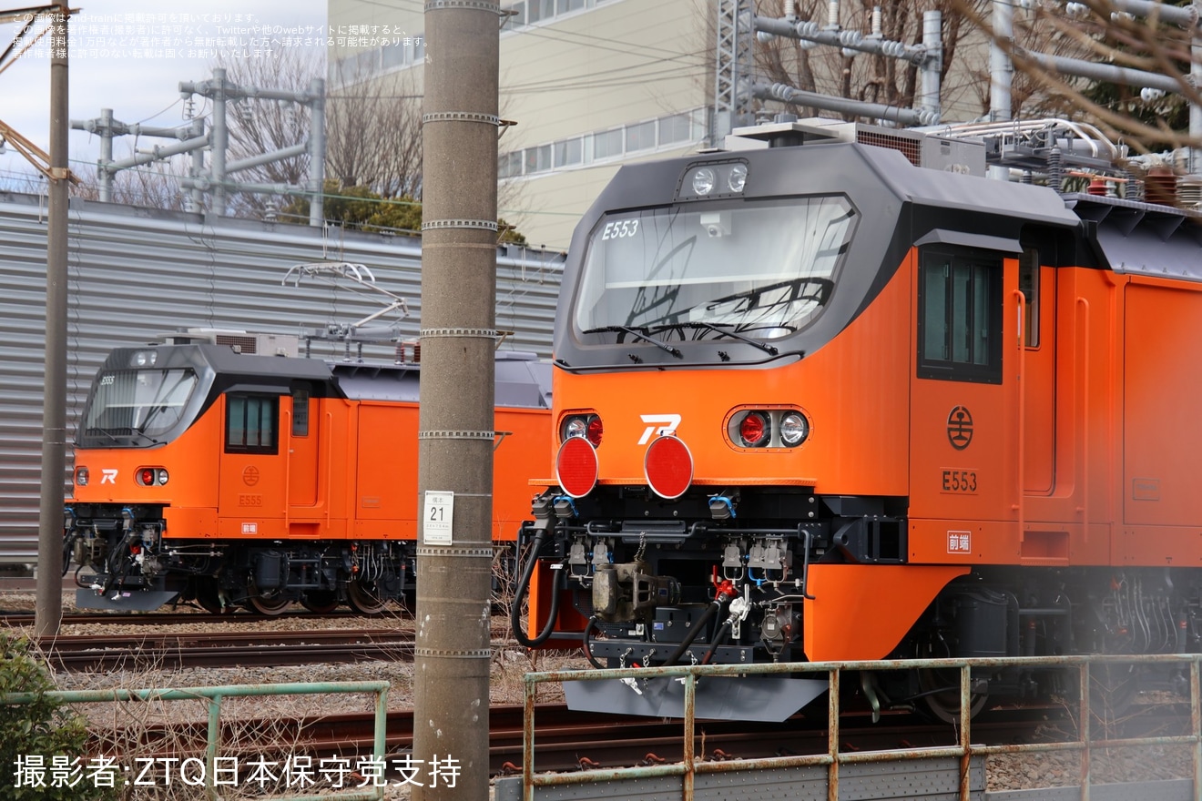 【台鉄】E500形E553+E554 東芝府中事業所出場甲種輸送の拡大写真
