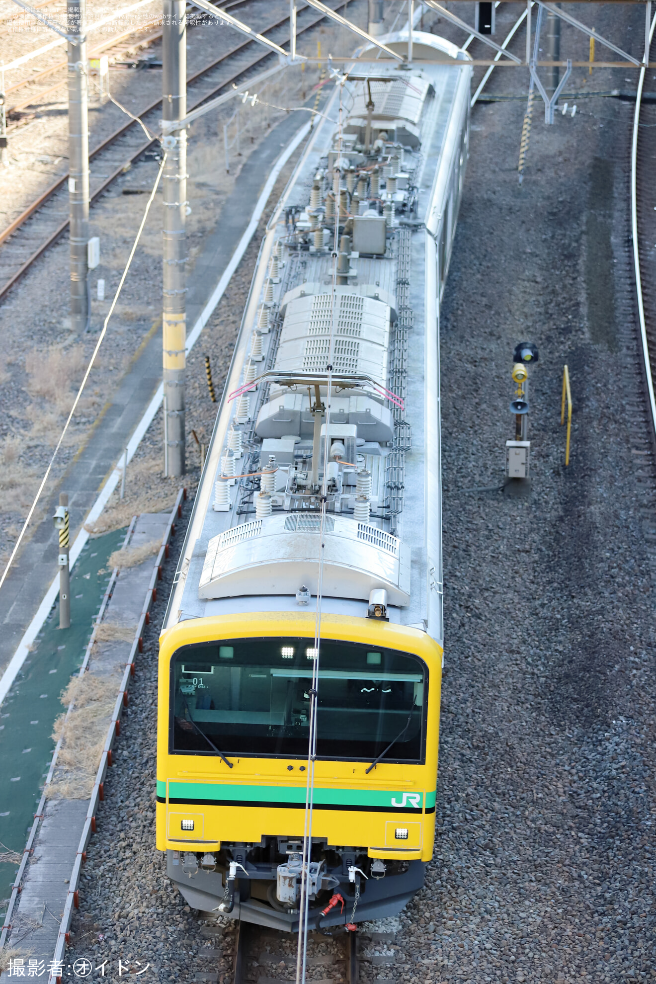 【JR東】クモヤE493系01編成　高崎へ回送されるの拡大写真