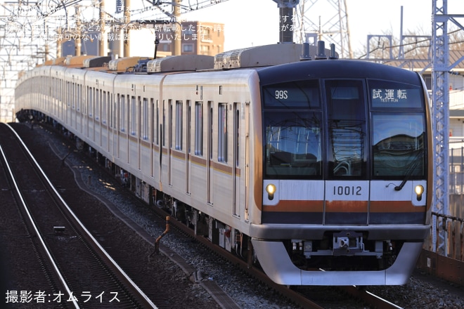 【メトロ】10000系10112F 綾瀬工場出場試運転を和光市駅で撮影した写真
