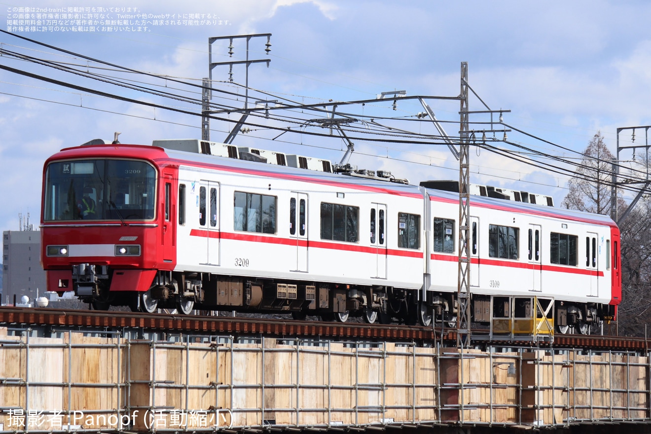 【名鉄】3100系3109F舞木検査場出場試運転の拡大写真