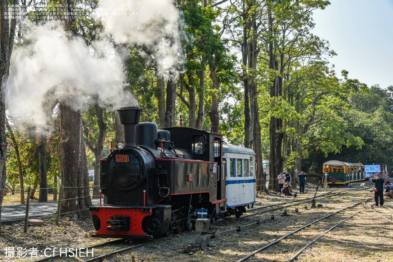 【若桜】若桜鉄道×台湾糖業鉄道が観光連携協定を締結 烏樹林糖廠で「SL370×德馬×金馬」3両並走の特別展示の拡大写真