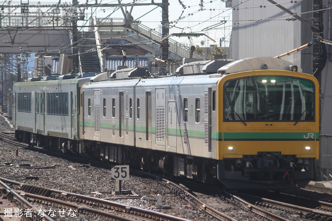 【JR東】キハ110系(キハ112-204+キハ111-204)郡山総合車両センター入場配給の拡大写真