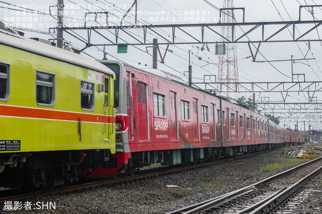 【KCI】元東京メトロ6000系6119FがBukit Duri車両基地から再び牽引され回送を不明で撮影した写真
