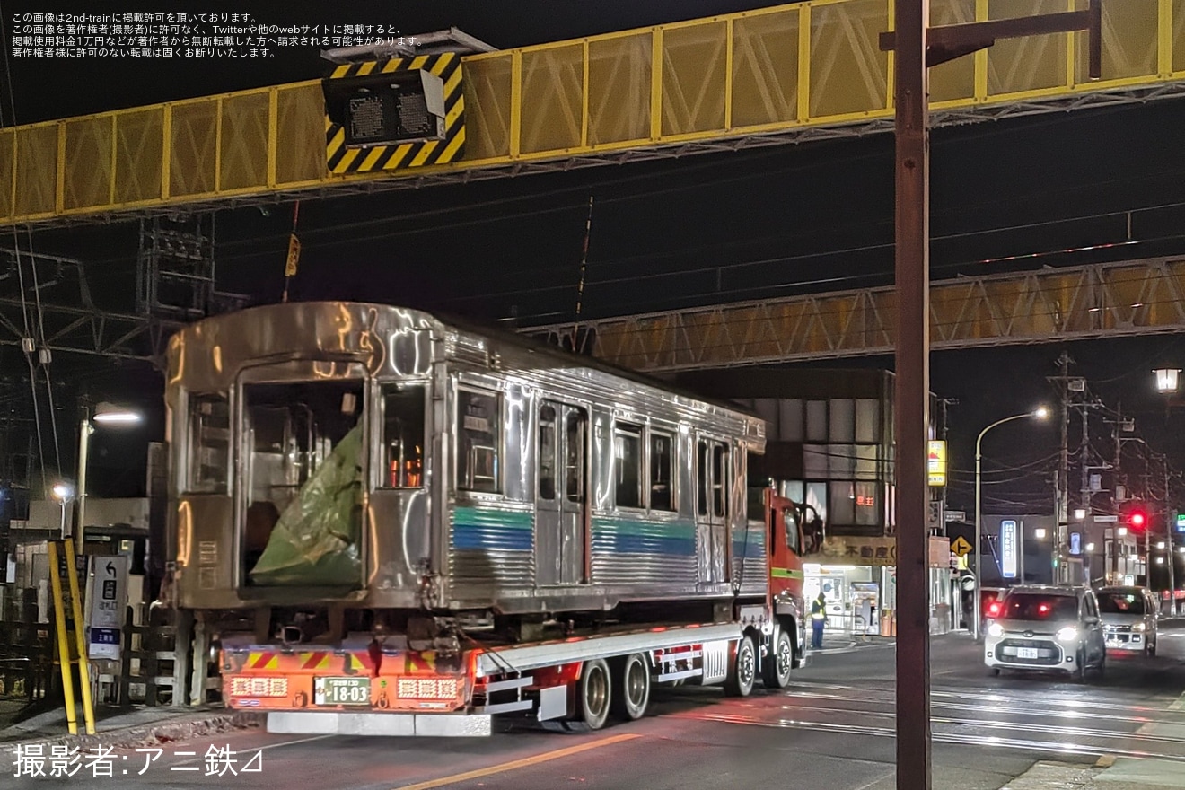【伊豆急】8000系TB-2編成が廃車解体のため陸送の拡大写真