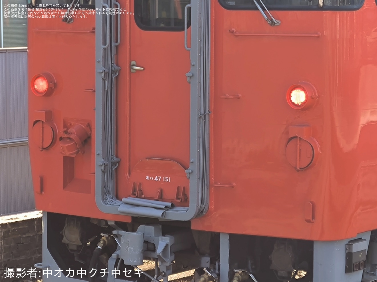 【JR西】キハ47-151下関総合車両所本所構内試運転の拡大写真